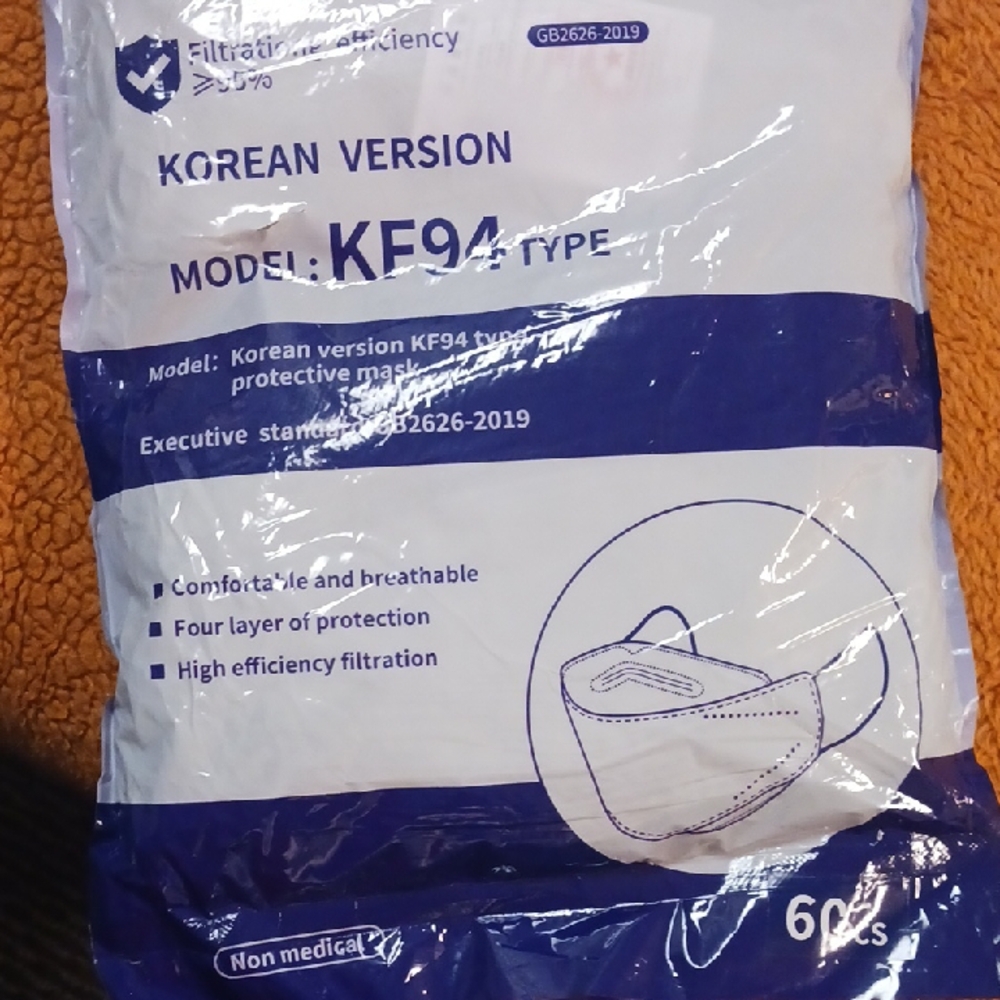 KF94 Protective Face Mask - Black